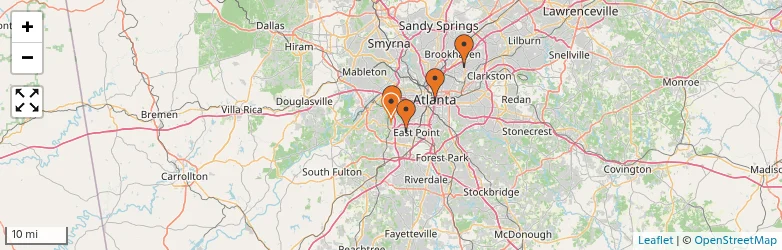 Related schools map