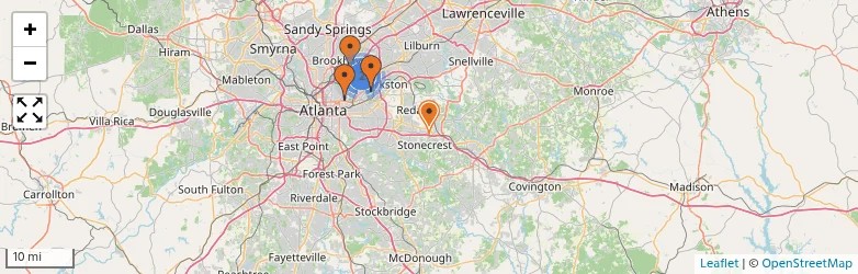 Related schools map