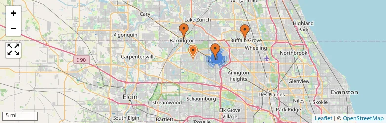 Related schools map