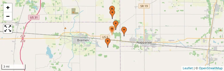 Related schools map