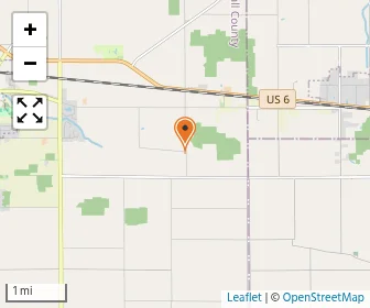 Map of New Burlington Amish School