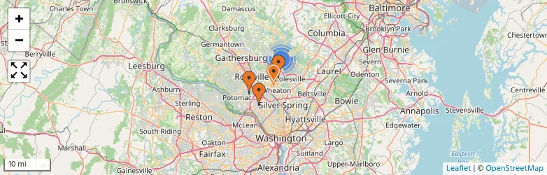 Related schools map