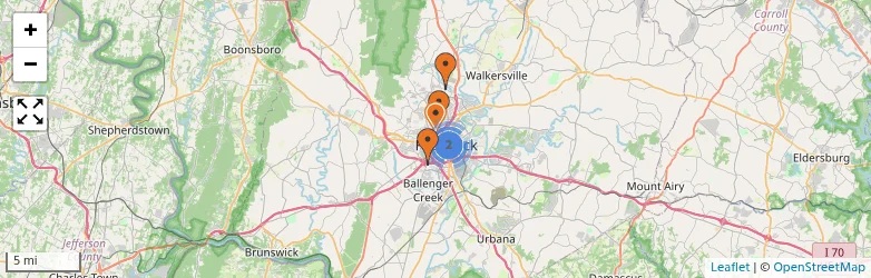 Related schools map