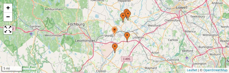 Related schools map