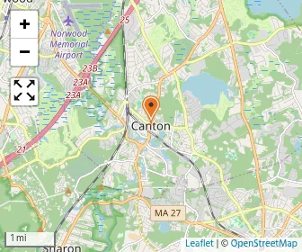 Map of The Judge Rotenberg Center