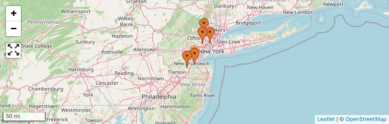 Related schools map