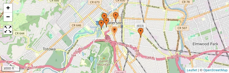 Related schools map