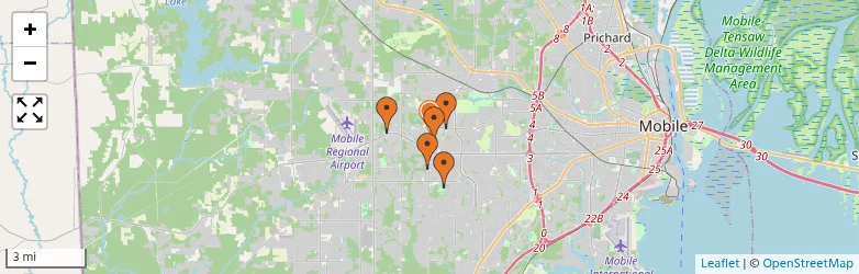 Related schools map