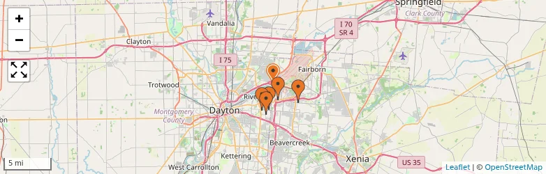 Related schools map