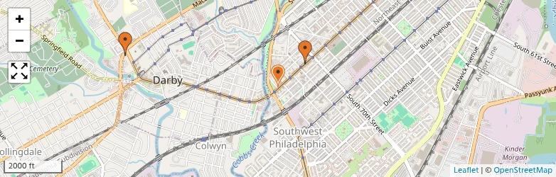 Related schools map