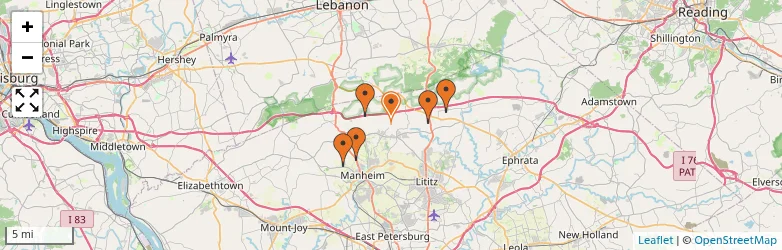 Related schools map