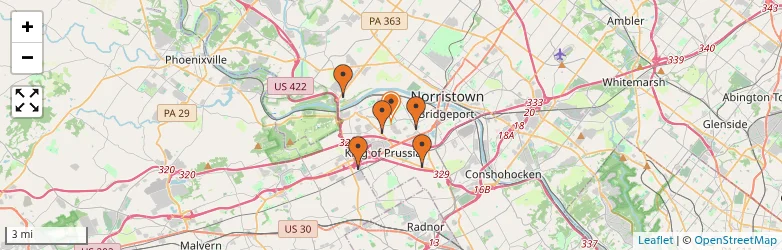 Related schools map