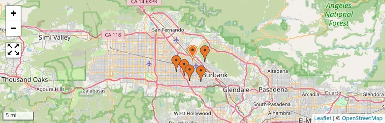 Related schools map