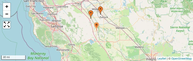 Related schools map