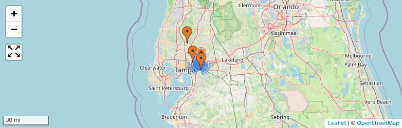 Related schools map