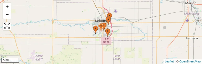 Related schools map