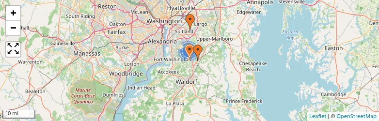 Related schools map