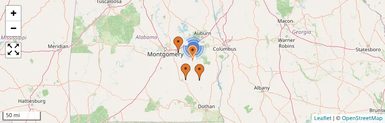 Related schools map