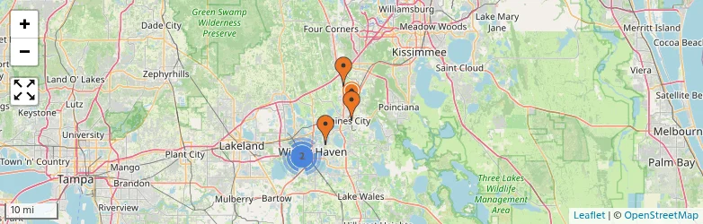 Related schools map