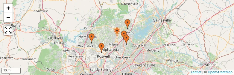 Related schools map
