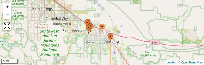 Related schools map