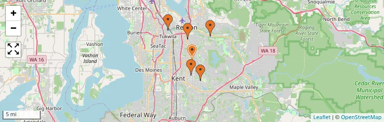 Related schools map