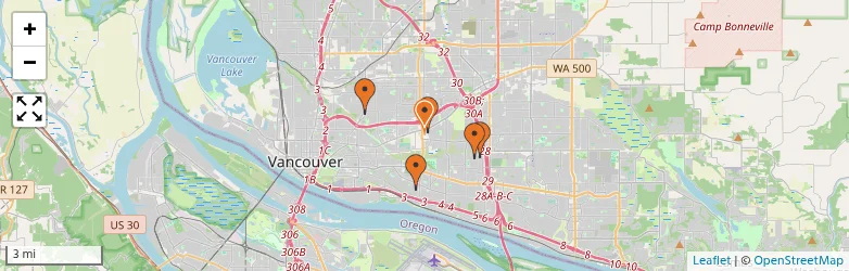 Related schools map