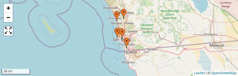 Related schools map