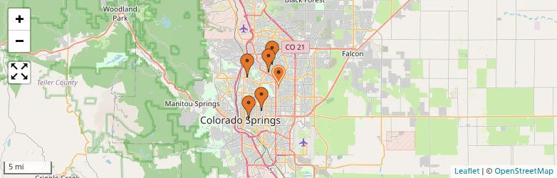 Related schools map