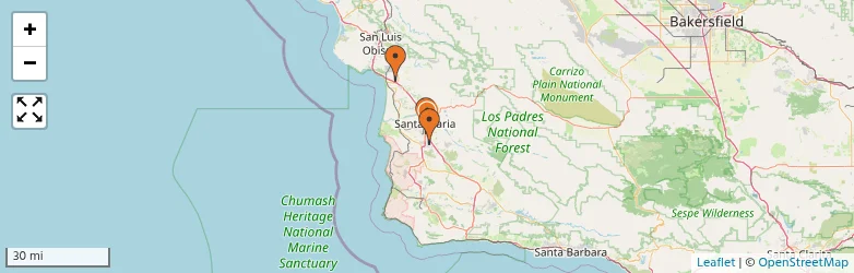 Related schools map