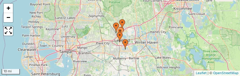 Related schools map