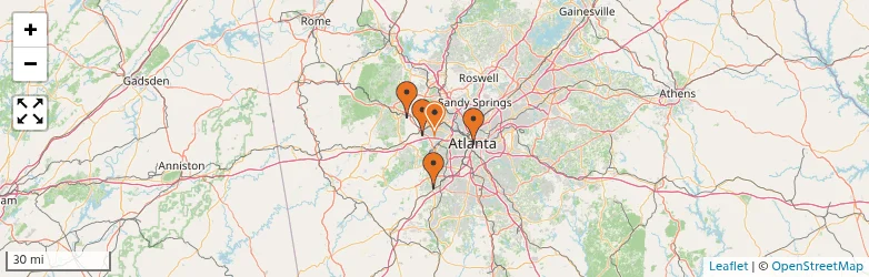 Related schools map