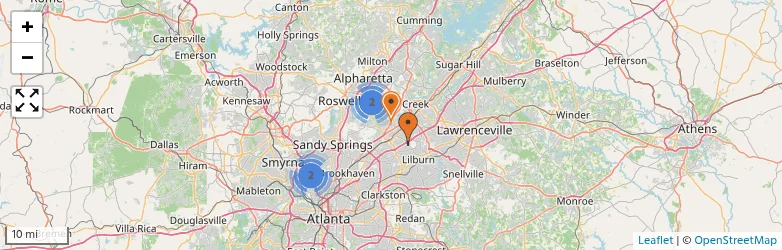 Related schools map