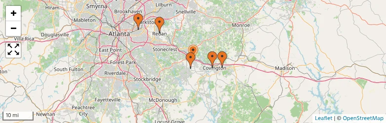 Related schools map