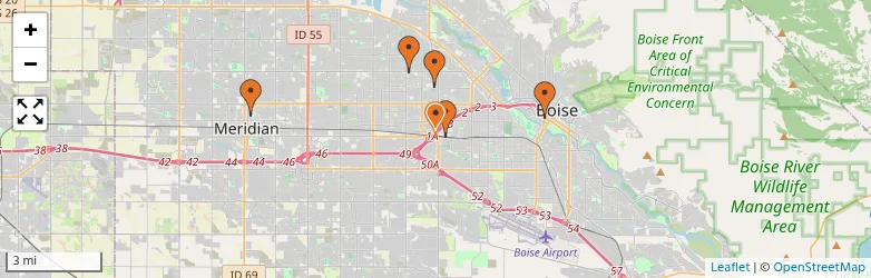 Related schools map