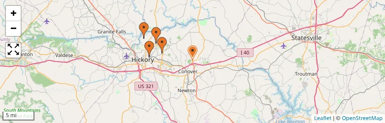 Related schools map