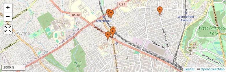 Related schools map