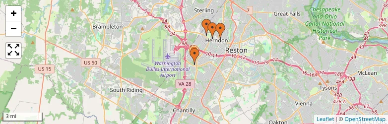 Related schools map