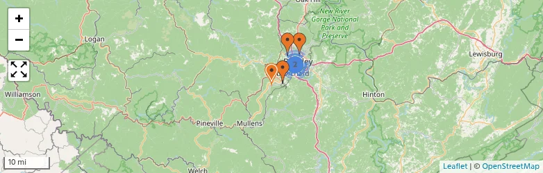 Related schools map
