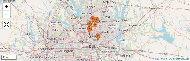 Related schools map