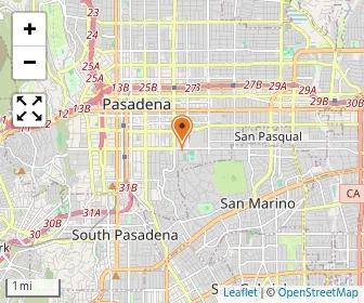 Map of Pasadena Progressive Montessori School