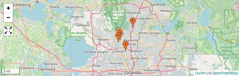 Related schools map