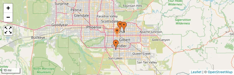 Related schools map