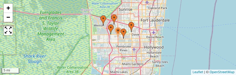 Related schools map