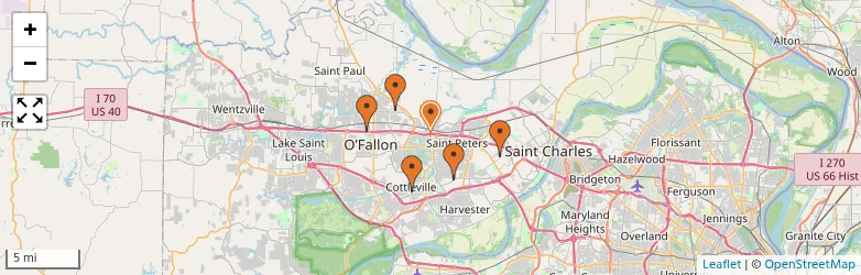 Related schools map