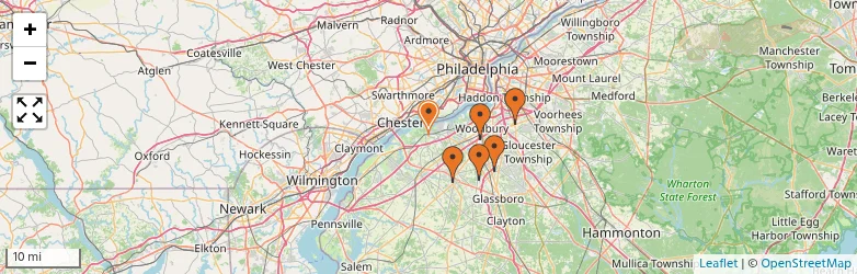 Related schools map