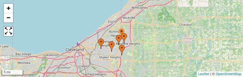 Related schools map