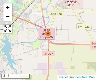 Map of San Angelo Christian Academy