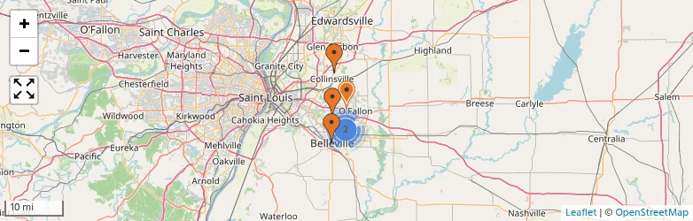 Related schools map