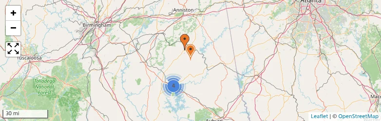 Related schools map